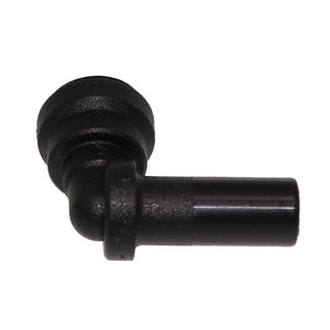 John Guest 3/8" Stem x 1/4" Tube Polypropylene Plug In Elbow - Black