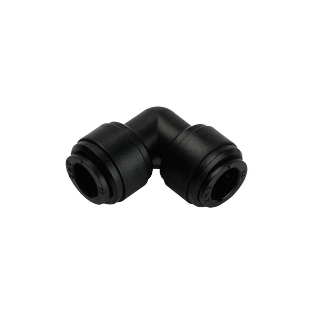 NeoFit - Acetal Black Union Elbow 3/8" tube x 3/8" tube