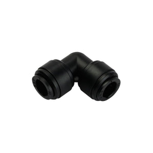 NeoFit - Acetal Black Union Elbow 3/8" tube x 3/8" tube