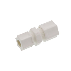 JACO 15-8-6-P-PG Polypropylene Reducing Union 1/2 OD Tube x 3/8 OD Tube