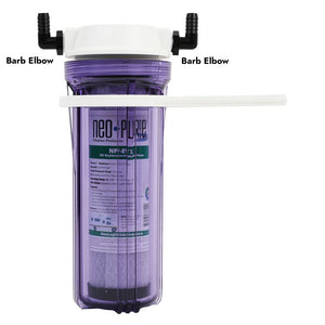 RV Water Filter Kit for RV1 1/2" Clear/White Housing w/ 1/2" CTS Connections