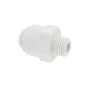 John Guest Male Connector NPTF Polypro - 1/4 x 1/8 NPTF