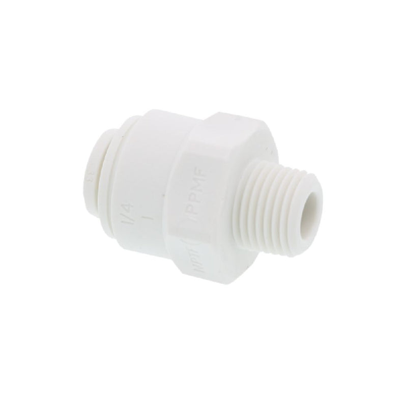 John Guest Male Connector NPTF Polypro - 1/4 x 1/8 NPTF