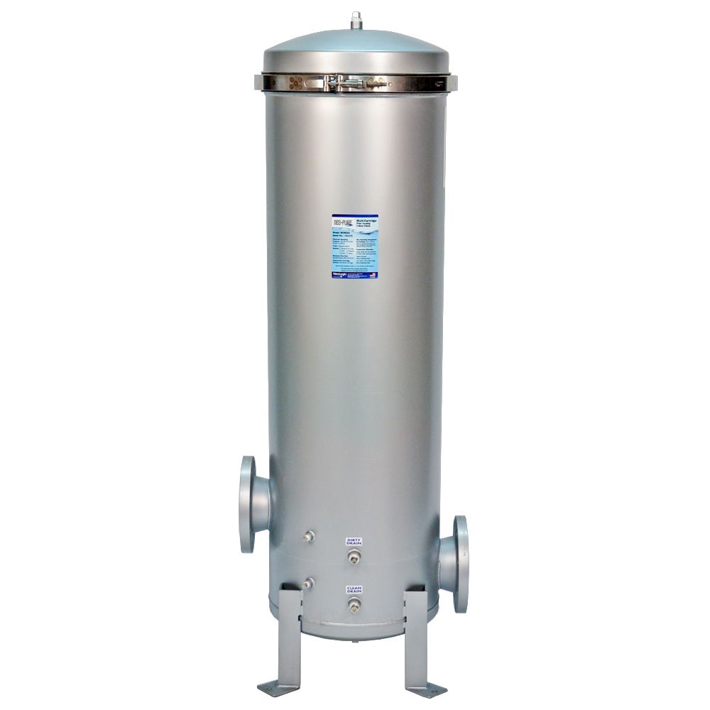 Neo-Pure BCM22 40" Multi-Cartridge Stainless Steel Housing with Band Clamp