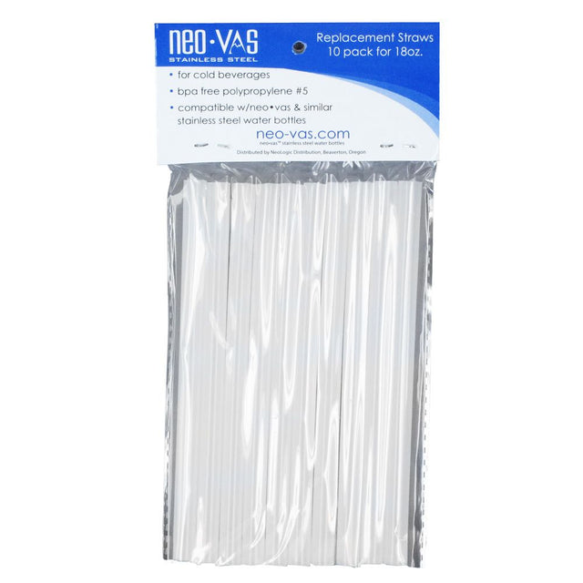 Neo-Vas NVRS1018 Neo-Sip Replacement Straws 10 Pack