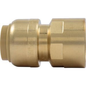 SharkBite® U072LF Lead-Free Brass Push-to-Connect Female Adapter - 1/2" x 1/2" FPT