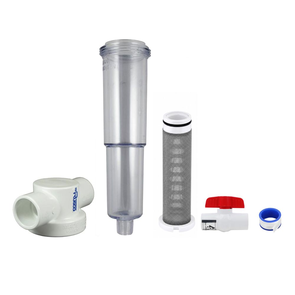 Rusco Sediment Trapper Filter SS Screen T Style 3/4" FPT - 30 Mesh [533 micron]