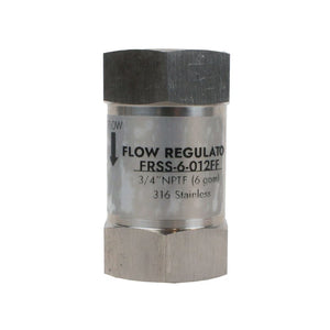 Neo-Pure Stainless Steel  Flow Restrictor 6 GPM 316SS 3/4" FPT x FPT
