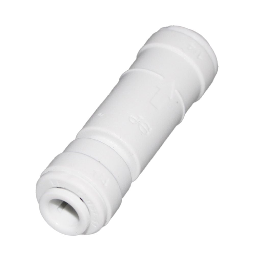 John Guest Check Valve 1/4" 0.3 psi Crack Pressure White Fresh