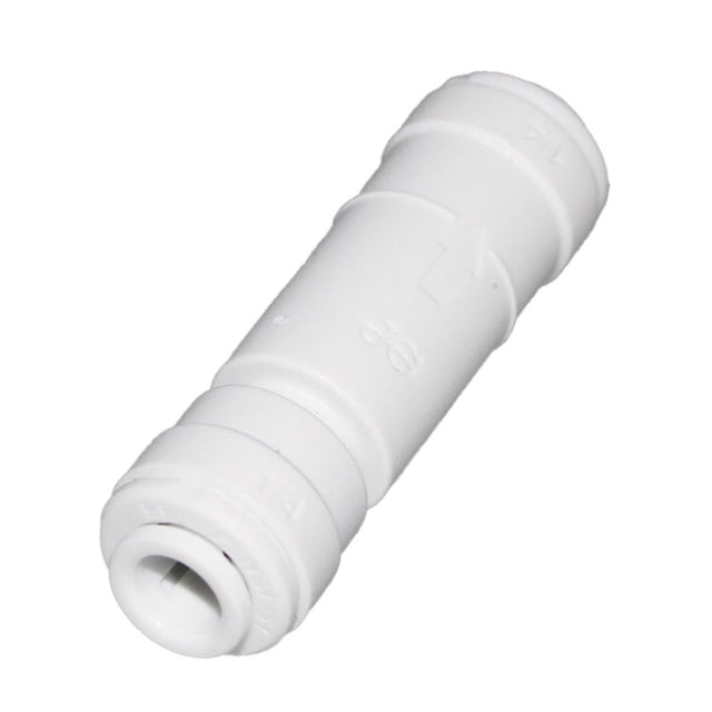 John Guest Check Valve - 1/4" 0.3 psi Crack Pressure White