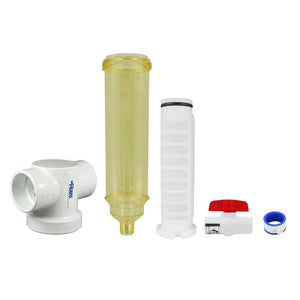 Rusco Chemically Resistant Spin Down Filter T Style 1-1/2" PE - 30 Mesh [533 micron]