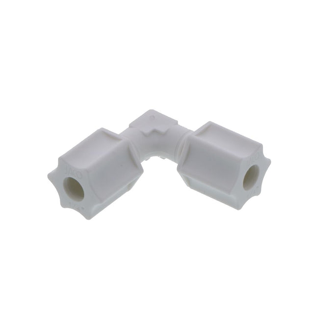 JACO 50-4-P-PG Polypropylene Union Elbow 1/4 OD Tube x 1/4 OD Tube