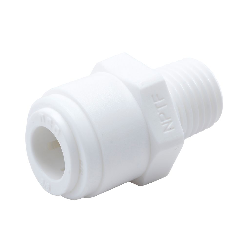 NeoFit - Acetal White Male Connector 3/8" tube x 1/4"NPTF