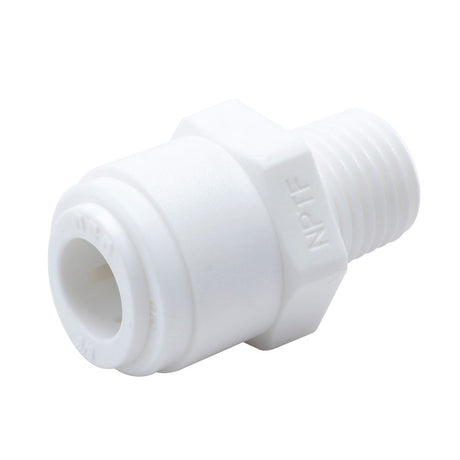NeoFit - Acetal White Male Connector 3/8" tube x 1/4"NPTF