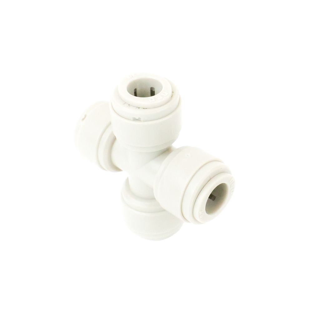 NeoFit - Acetal White Union Cross 3/8" tube