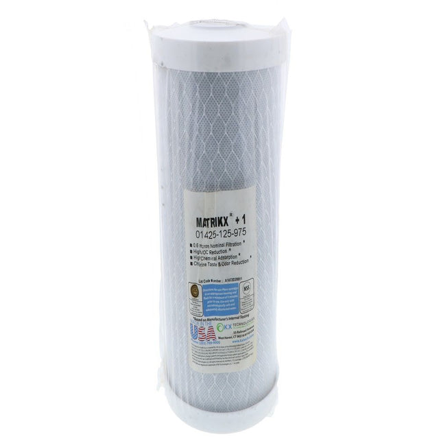10" BB Filtrex Matrikx CTO Plus Carbon Block 0.6 Mic Filter