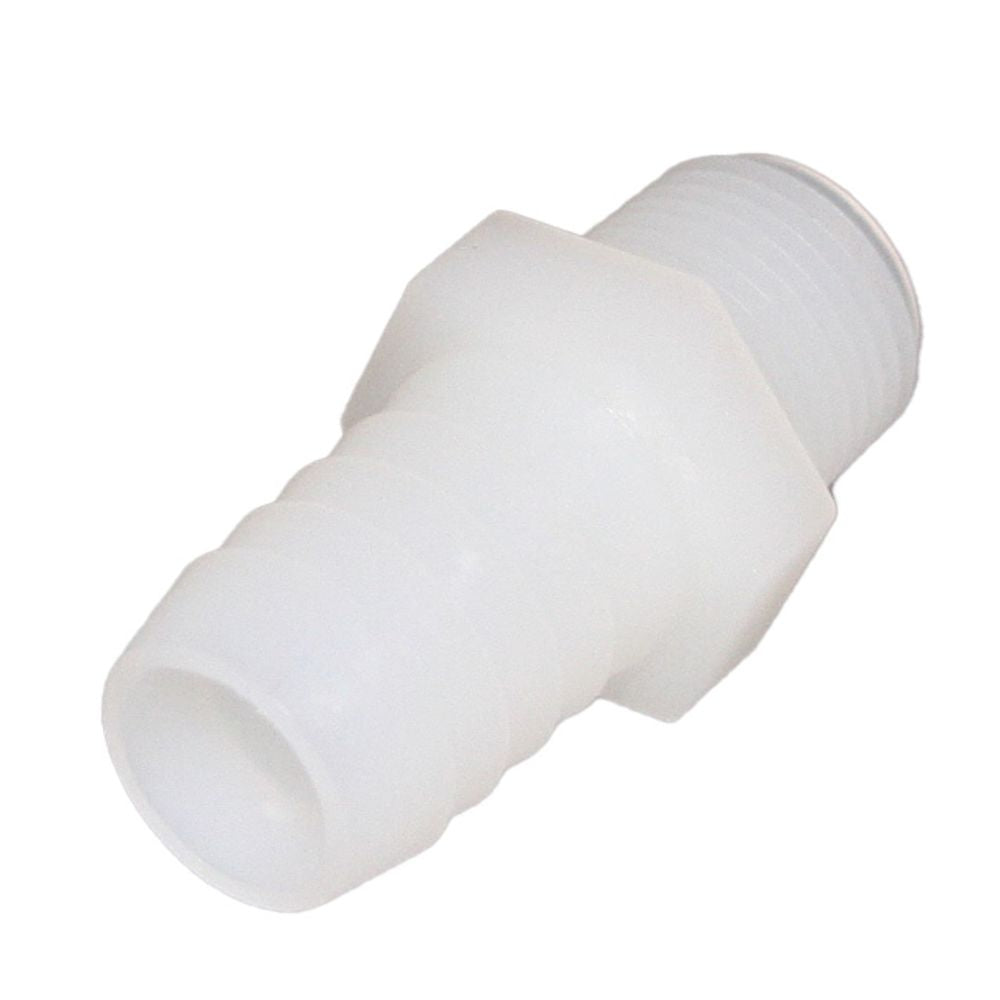 Male Barb Adapter - 5/8 ID x 3/8 MNPT - Natural Nylon