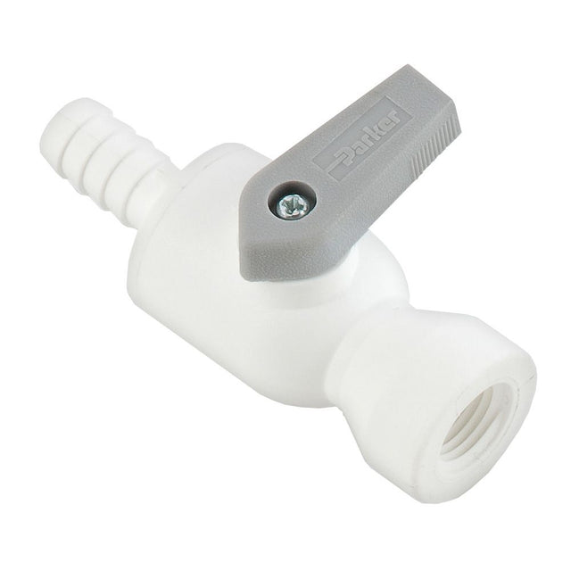 Parker Liquifit Par-Barb Valve Female Connector - 3/8 ID Barb x 3/8 FPT