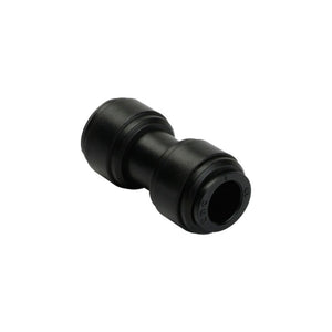 NeoFit - Acetal Black Union Connector 1/4" tube x 1/4" tube