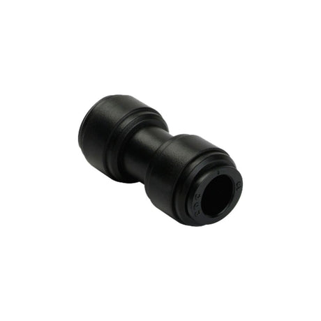 NeoFit - Acetal Black Union Connector 3/8" tube x 8mm [5/16"] tube