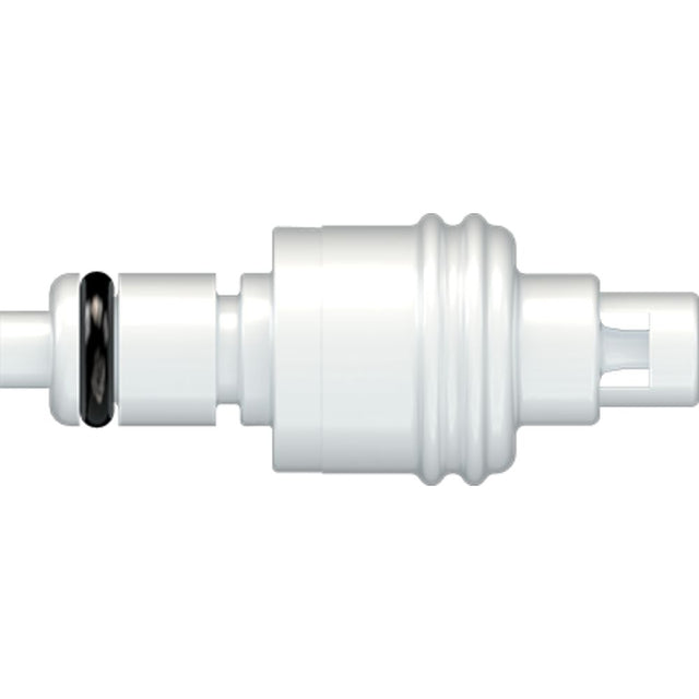 LinkTech 20AC Series Straight Male, Valved, 1/16" HB, Natural Acetal, Buna N