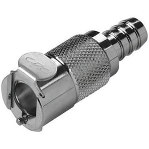 LCD17005V Valved In-Line Hose Barb Coupling Body 5/16 ID Barb FKM [Viton] O-ring