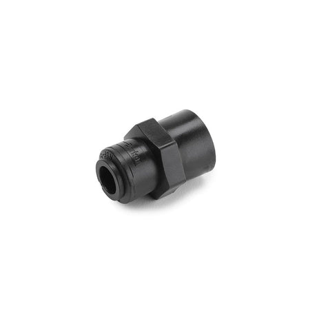 Black Kynar PVDF Female Connector - 3/8 x 1/4 NPTF