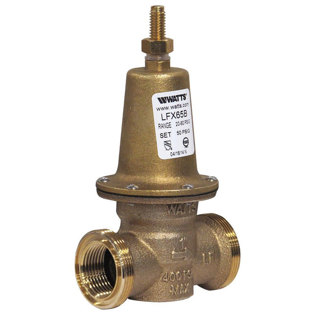 Watts 1 LFX65B Lead-Free Pressure Regulator 1" FNPT