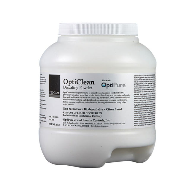 Optipure OptiClean Descaling Compound; Case of 4 - 4LB. Bottles