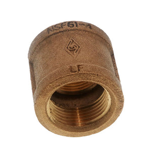 Threaded Bronze Coupling Lead-Free 1-1/4 FIPT x 1-1/4 FIPT