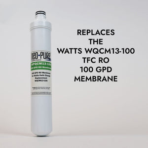 Neo-Pure Kwik Change 13" RO Membrane Filter 100 GPD Replacement For Watts WQCM13-100