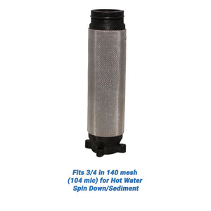 Rusco/Vu-Flow Hot Water Filter Screens for Spin-Down/Sediment Filters