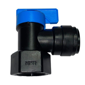 NeoFit - Acetal BlackTank Valve Female Elbow 3/4" FPT x 5/8" tube