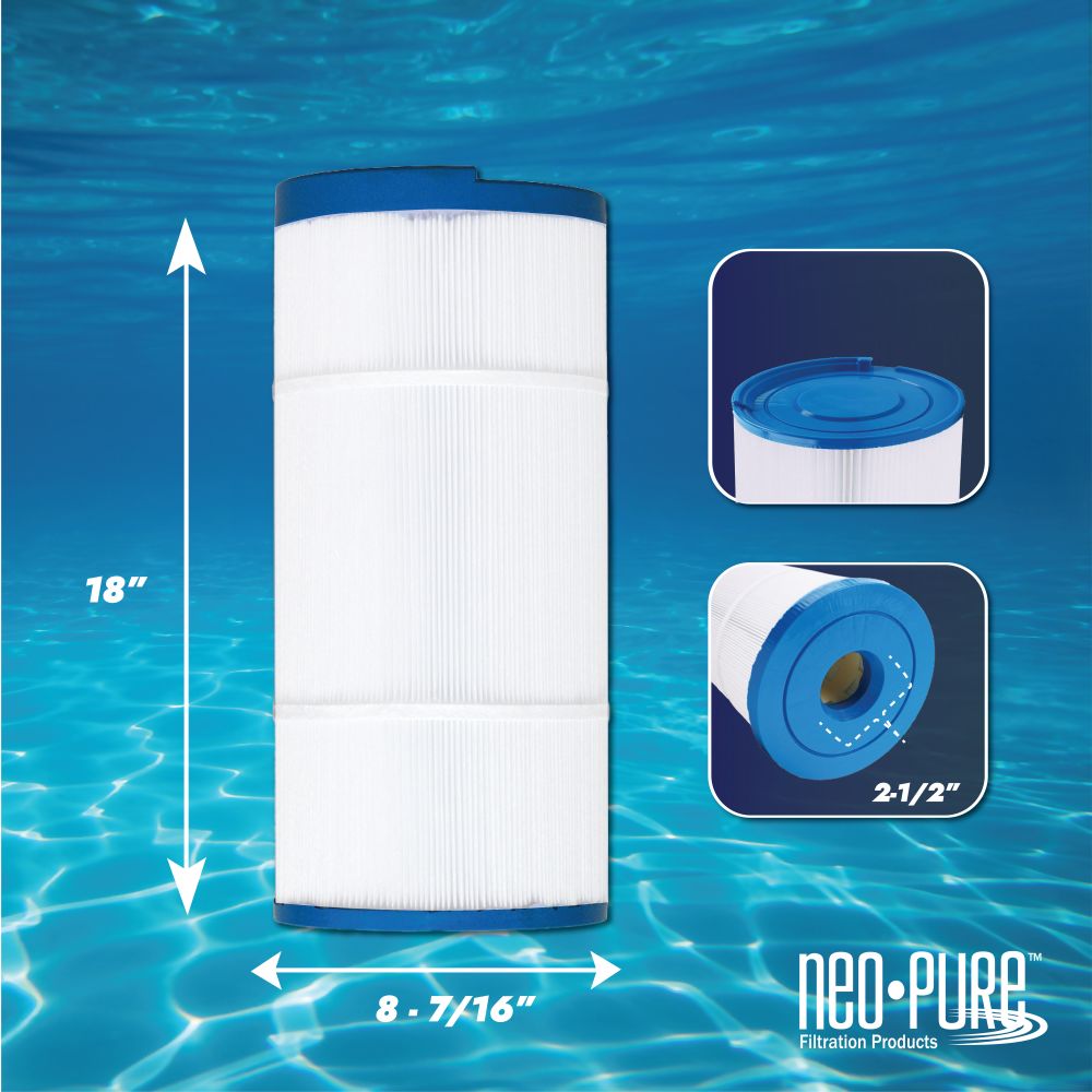 Neo-Pure PS-8G125-JI Pool and Spa Filter 8-7/16" x 18"