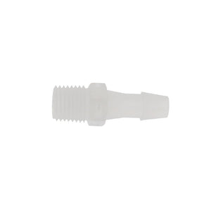 FitQuik Polypropylene Thread to Tube Straight Fitting - 1/4 NPT to 5/16 Hose Barb