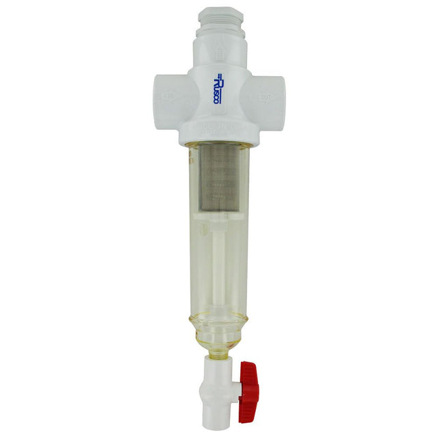 Rusco Chemically Resistant Sediment Trapper Filter Combo Style 1-1/2" SS - 60 Mesh [254 micron]