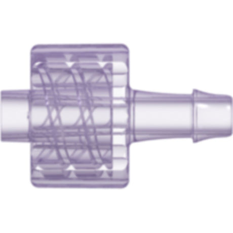 LinkTech Male Luer Integral Lock Ring to 500 Series Barb, 1/8" [3.2 mm] ID Tubing, Rad. Stable Polycarbonate