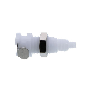 PMCD1204 Valved Panel Mount PTF Coupling Body 1/4 PTF