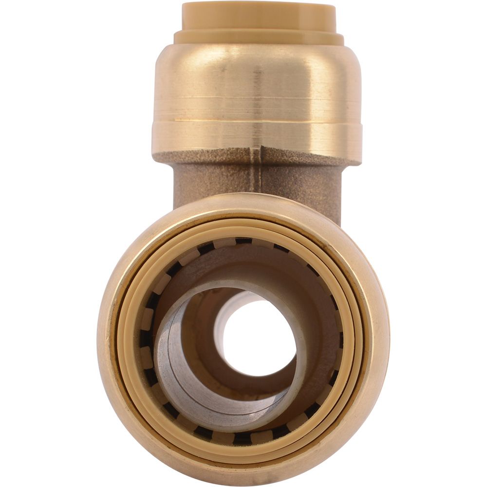 SharkBite® U454LF Lead-Free Brass Push-to-Connect Reducing Tee - 3/4" x 1/2" x 1/2"