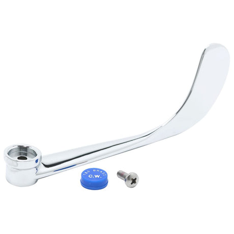 T&S Brass B-WH6C Chrome Plated 6" Wrist Action Handle, Cold Index
