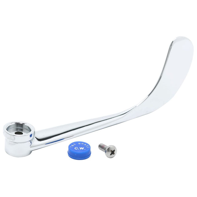 T&S Brass B-WH6C Chrome Plated 6" Wrist Action Handle, Cold Index