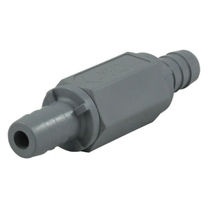 Check Valve 426 Series PVC Gray 1/2" OD Barb BUNA
