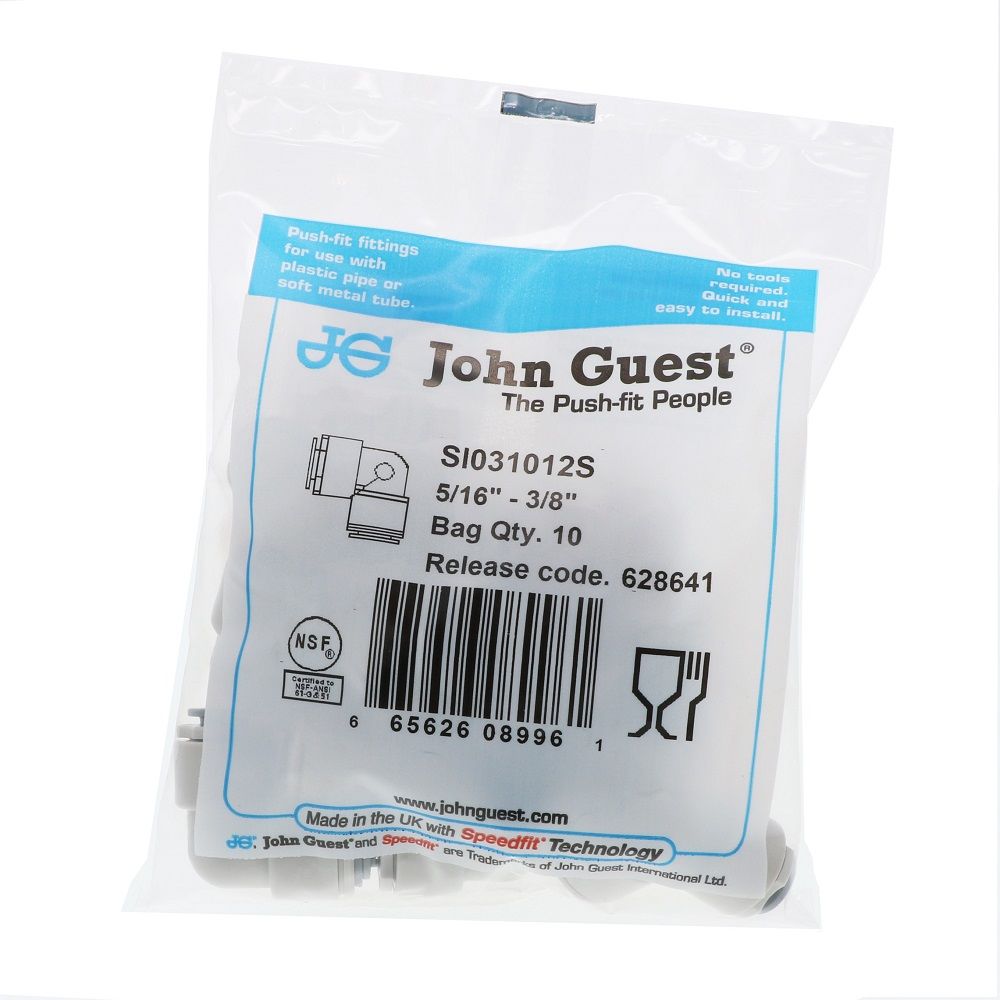 John Guest Quick-Connect Superseal Fitting - Union Elbow - Superseal to  Speedfit