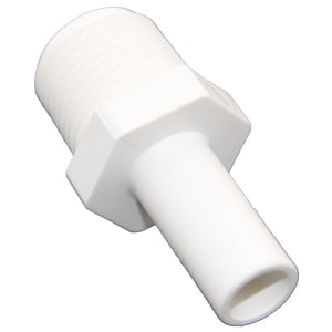 NeoFit - Polypropylene Natural White Stem Adapter 1/2" Stem x 1/2" NPTF