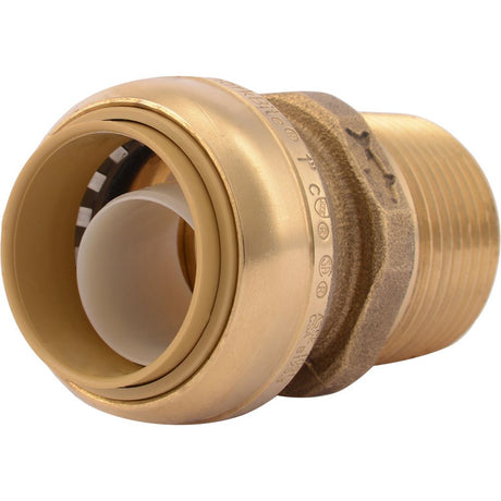 SharkBite® U140LF Lead-Free Brass Push-to-Connect Male Adapter - 1" x 1" MPT
