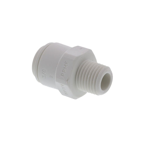 John Guest Male Connector NPTF Polypro - 3/8 x 1/4 NPTF