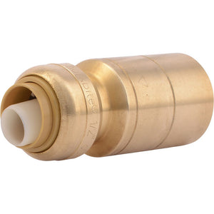 SharkBite® U722LF Lead-Free Brass Push-to-Connect Reducing Stem - 1/2" x 1" CTS