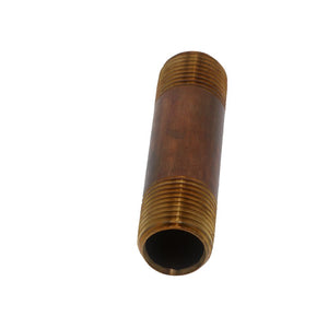 Lead-Free Red Brass Nipple 1/2 MIP x 3 L
