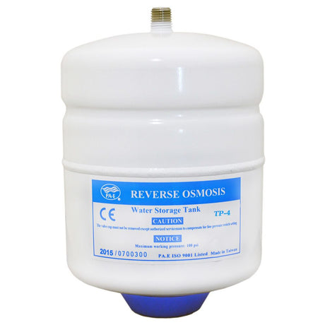 PAE TP-4 1 Gallon RO Tanks 1/4" White