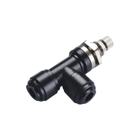 NeoFit - Acetal Black Flow Control Elbow Bulkhead 1/4" tube